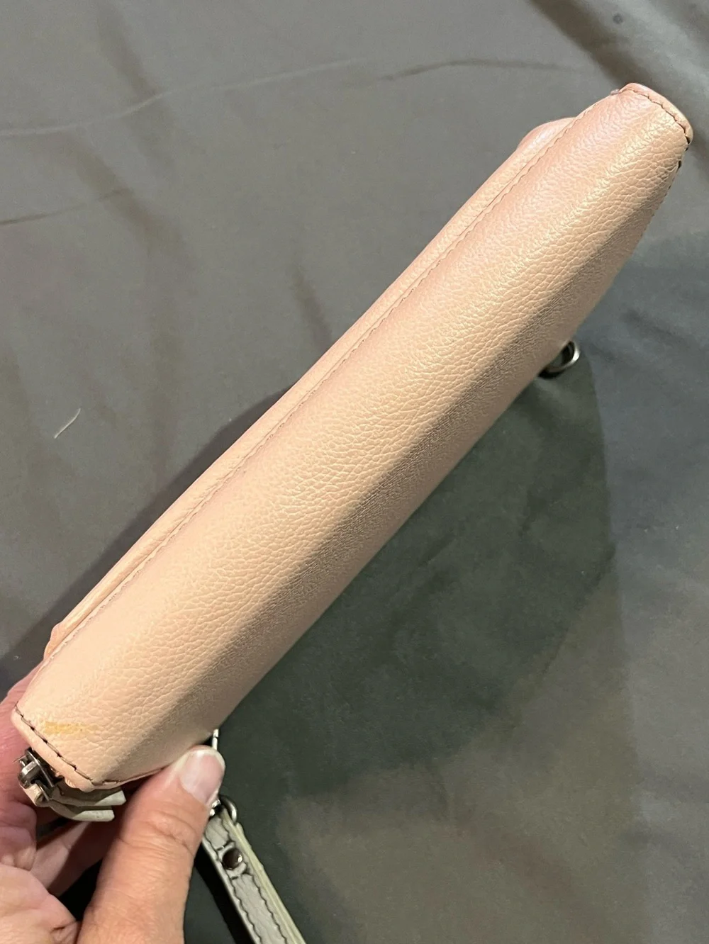 The Sak Pebbled Leather Organizer Wallet, Blush Pink, Wristlet